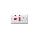 W1018 45A D.P Cook Switch With Neon & 13A Switched Socket