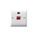 W1016 45a Ac 1 Gang Wall Switch With Neon