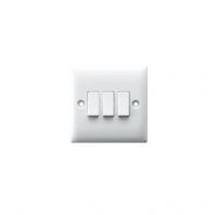 W1006, 10A, 3Gang 2 Way, Switch Plate